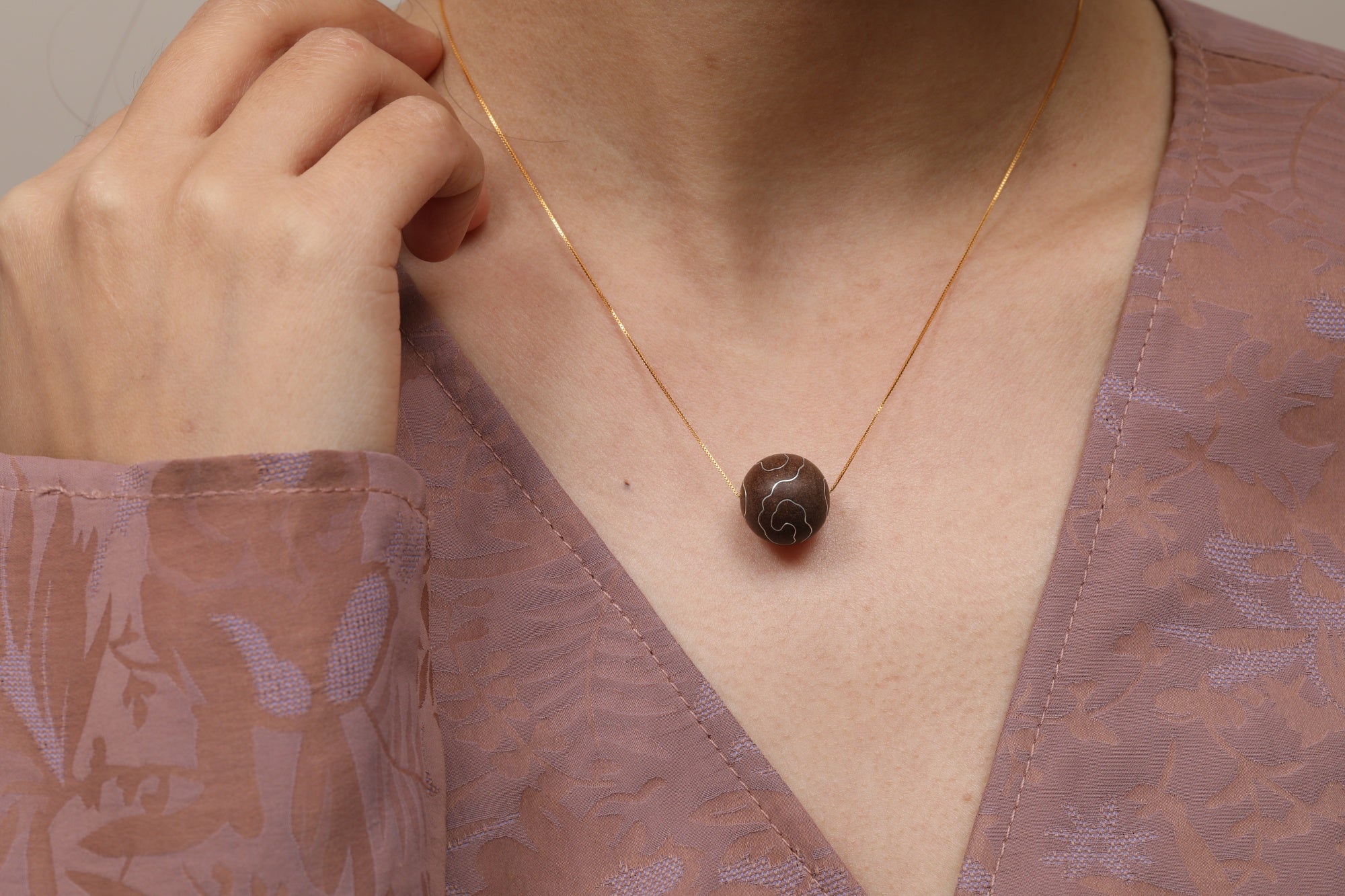 Luck Change Pearl of Year of Snake Necklace